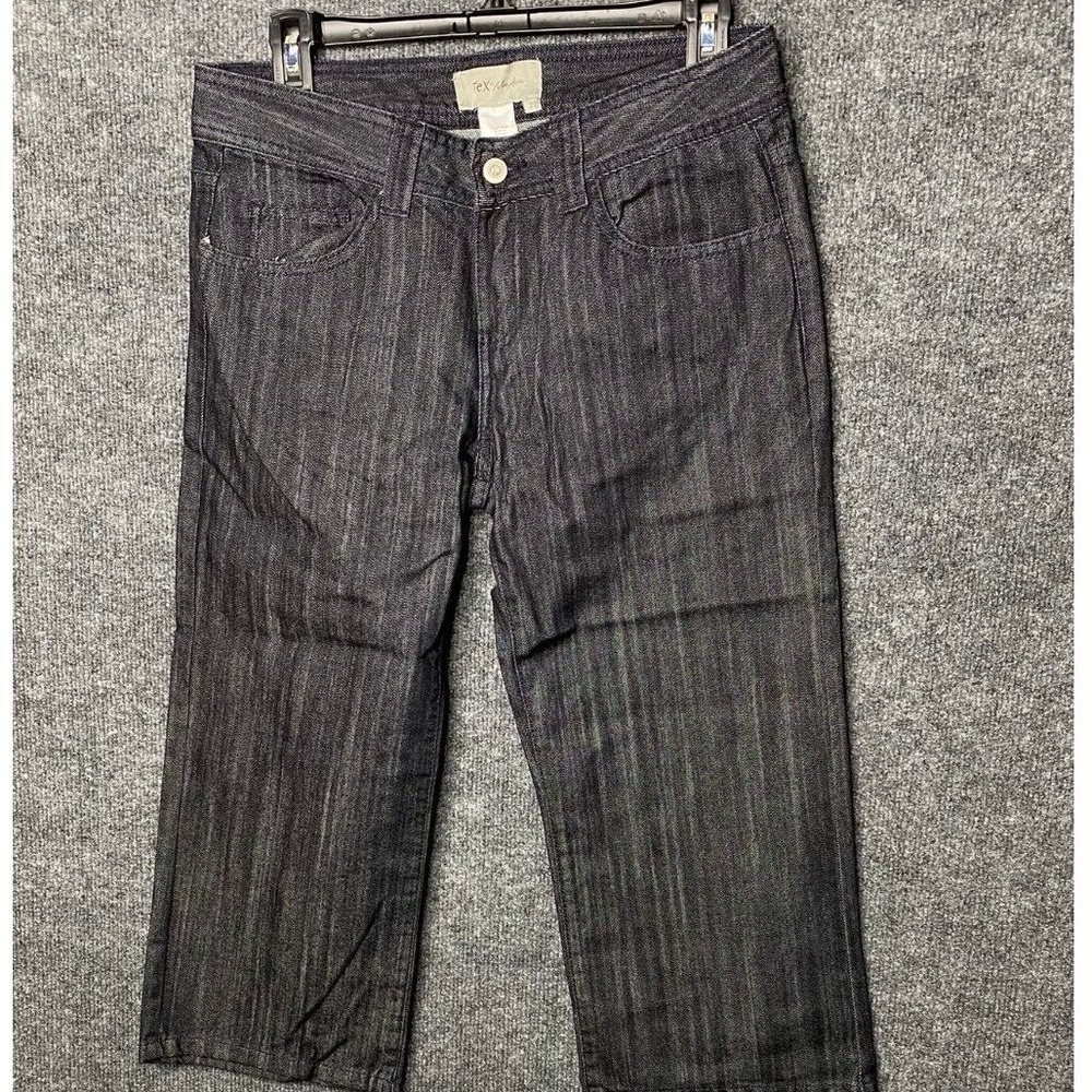 Tex by Max Azria Women's Dark Wash‎ Denim Capri Jeans Size 29